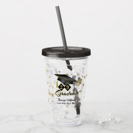 Studentfest Black Guld Stars Personlig Take Away Mugg