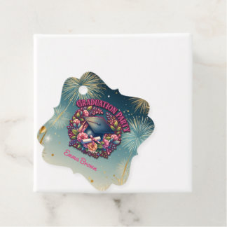 Studentfest Blommigt Party Gåvor Etiketter