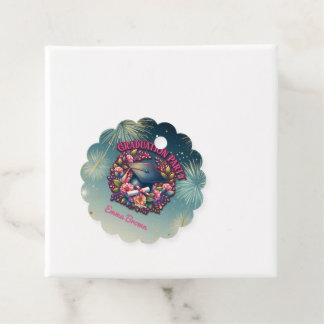 Studentfest Blommigt Party Gåvor Etiketter