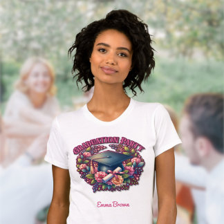 Studentfest Blommigt Party T Shirt