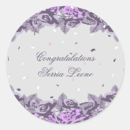 Studentfest firande runt klistermärke