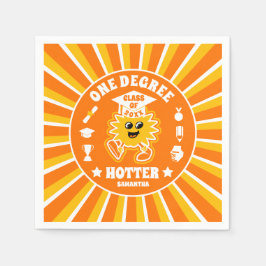 Studentfest för återsändande med en grad pappersservett