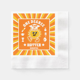 Studentfest för återsändande med en grad pappersservett