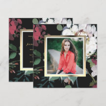 Studentfest för Blommigt av elegant Mörk, foto