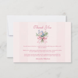 Studentfest för  Blommigt Tack Kort