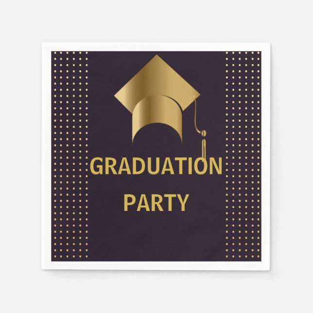 studentfest för chic av elegant pappersservett (Framsidan)