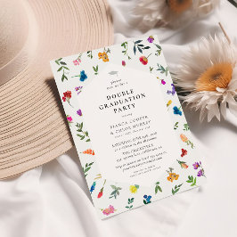 Studentfest för Dubbla av Blommigten BrightStor me Inbjudningar