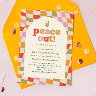 Studentfest för färglös återställande av fred i Gr Inbjudningar