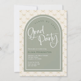 Studentfest för Grönt av kute-bitar Inbjudningar