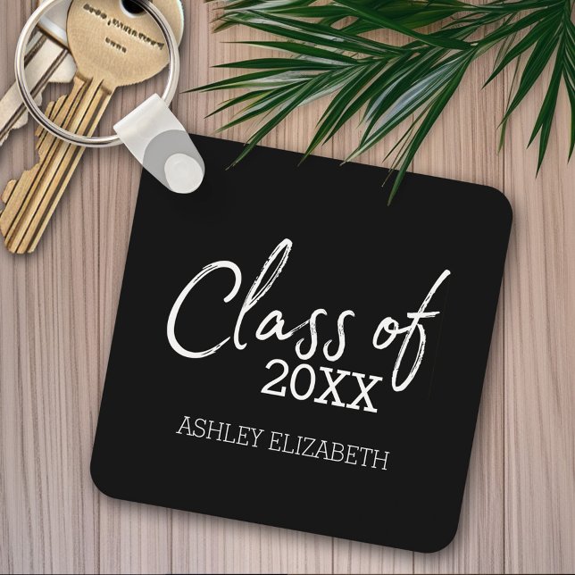 Studentfest FÖR LÄGG TILL ÅR Nyckelring (Personalized Graduation Keychain - Great Party Favor for the Graduation Class)