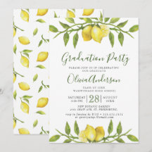 Studentfest för Lemons Blommar Greenery Chic