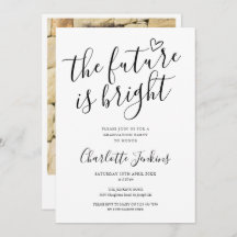 Studentfest för ljus framtida skript Heart Photo