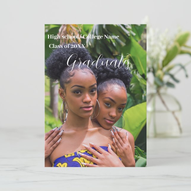 Studentfest för minimal skriptDubbla Inbjudningar (Stående Fram)