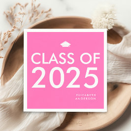 Studentfest för modern fetstilt Shock rosa Pappersservett