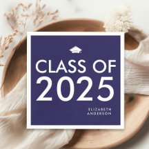 Studentfest för modern marin blå Personlig