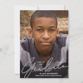 Studentfest för övertäckning av Silver-skript Inbjudningar