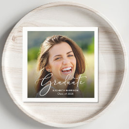 Studentfest för övertäckning av tomt skript pappersservett