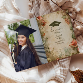 Studentfest för Photo Elegant Wildblombloom Meddelande