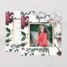 Studentfest för söt och Chic Blommigt Foto