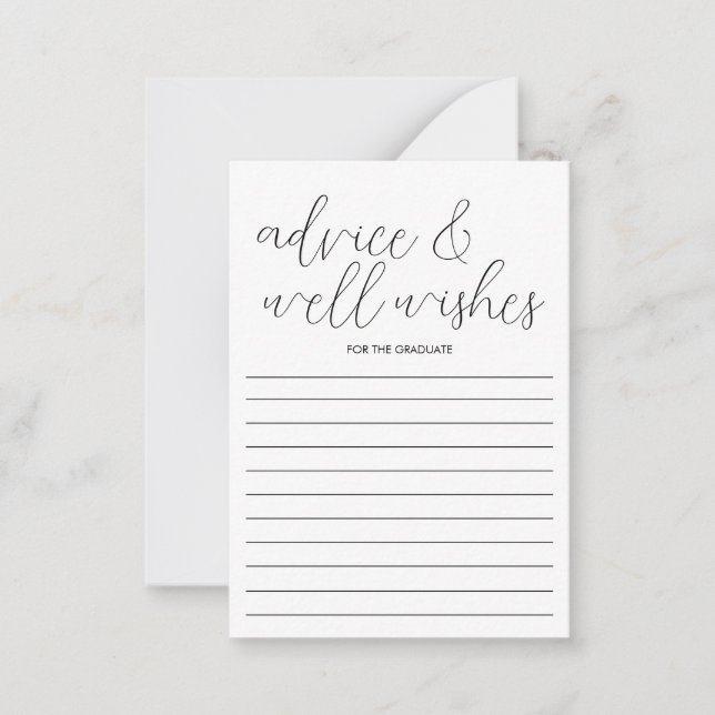 Studentfest för Studenten Advice Card Anteckningskort (Framsida)