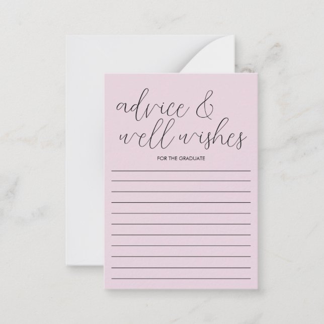 Studentfest för Studenten--kort för rosa Anteckningskort (Framsida)