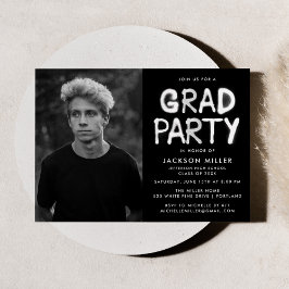 Studentfest för vit ljusfärgsfärg inbjudningar