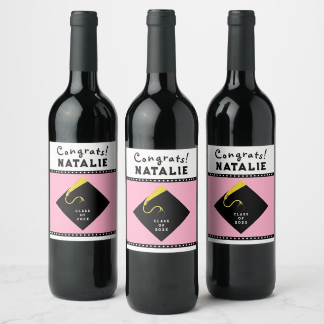 Studentfest Gift Vinflaska Etikett (Flaskor)