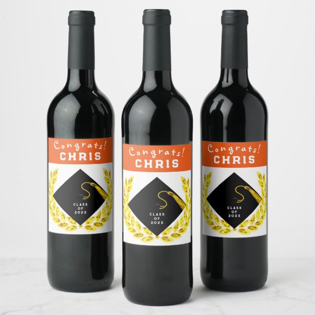 Studentfest Gift Vinflaska Etikett (Flaskor)