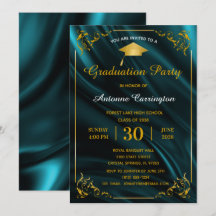 Studentfest Gnistra Teal Satin Flourish Ram