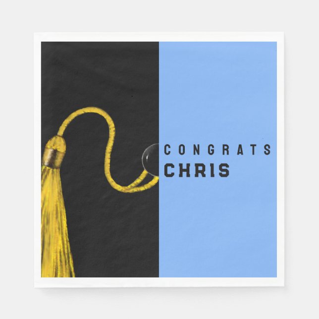 Studentfest Gratulerara blöjor Pappersservett (Framsidan)