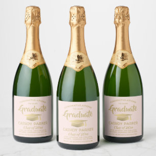 Studentfest Gratulerara Rosan Guld Elegant