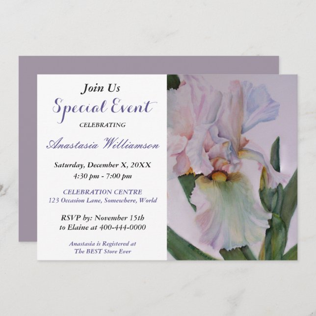 STUDENTFEST HÄNDELSE INBJUDAN (Fram/baksida)