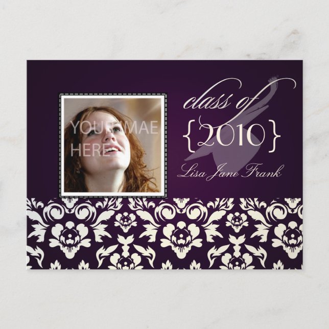 Studentfest inbjudan vykort (Framsida)