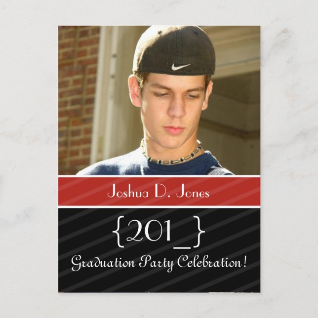 Studentfest inbjudan vykort (Framsida)