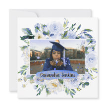 Studentfest om blå Blommigt Ro