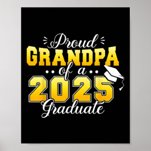 Studentfest Proud Grandpa med en cl på 2025 Gra Poster