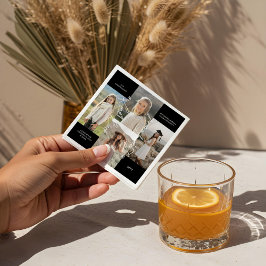 Studentfest sedan och nu Grad Photo Collage Pappersservett