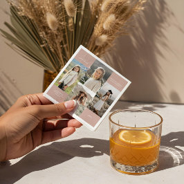 Studentfest sedan och nu Grad Photo Collage Pappersservett