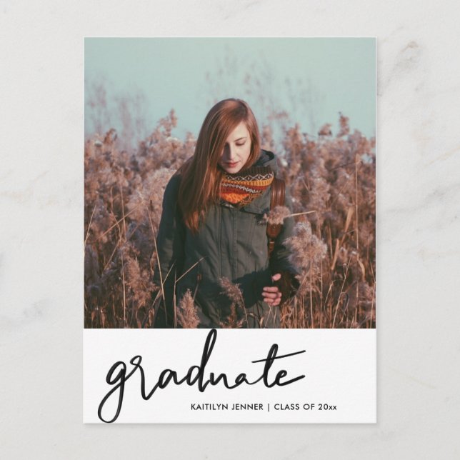 Studentfest | Spara datumgramfotot Vykort (Framsida)