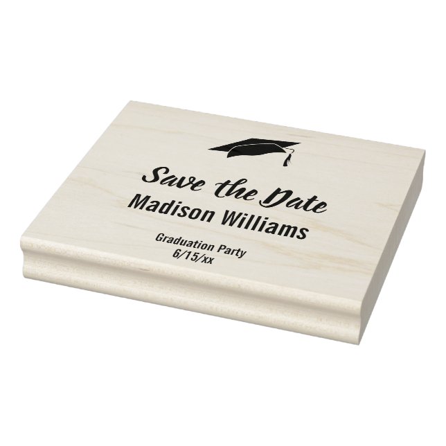 Studentfest Spara datumtextmallen Stämpel (Stämpel)