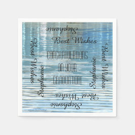 Studentfest Upprepande Namn Papper Pappersservett