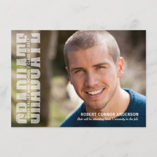 Studentfest variationsbokstäver typografi inbjudningar