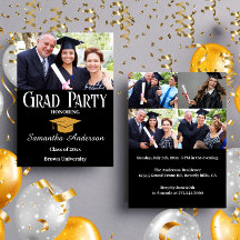 Studentfesten Anpassningsbar Photo Collage Black