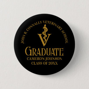 Studentfesten Black Guld Veterinary School Knapp