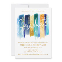 Studentfesten Blue & Guld Glitter