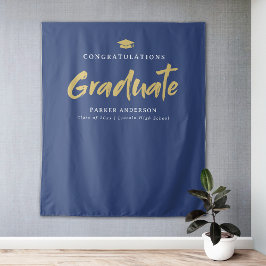 Studentfesten Blue Guld Modern Push Script