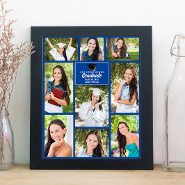 Studentfesten Blue Student Photo Collage Poster