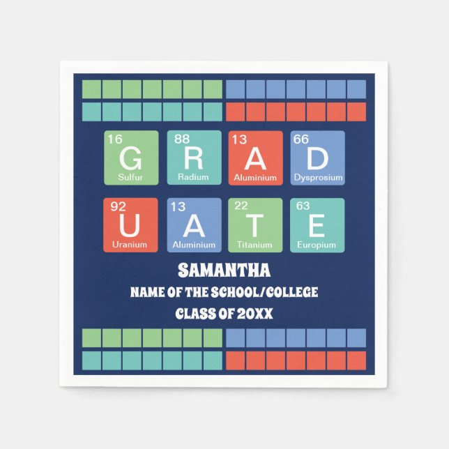 Studentfesten Bord Inslag Pappersservett (Framsidan)