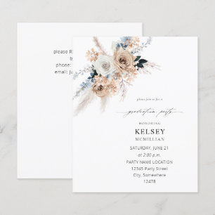 Studentfesten Budget Blue & Beige Boho Blommigt