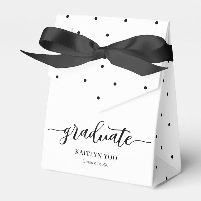 Studentfesten EDITABLE FÄRG för Exquisite Taste-ut Presentaskar (Framsidan Sidan)